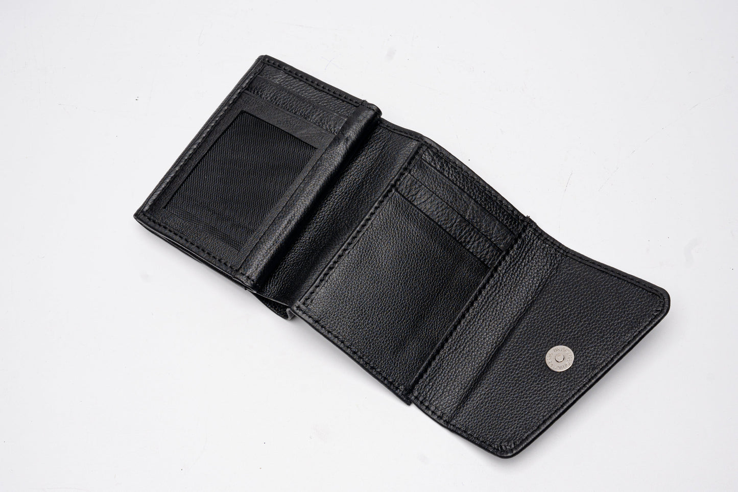 Women's Genuine Leather Bifold Wallet | Classic Dual-Tone Design