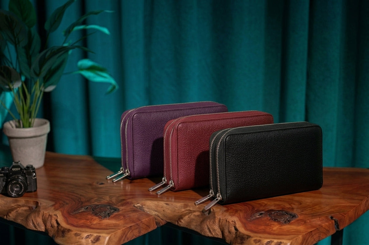 Double Zipper Wallets